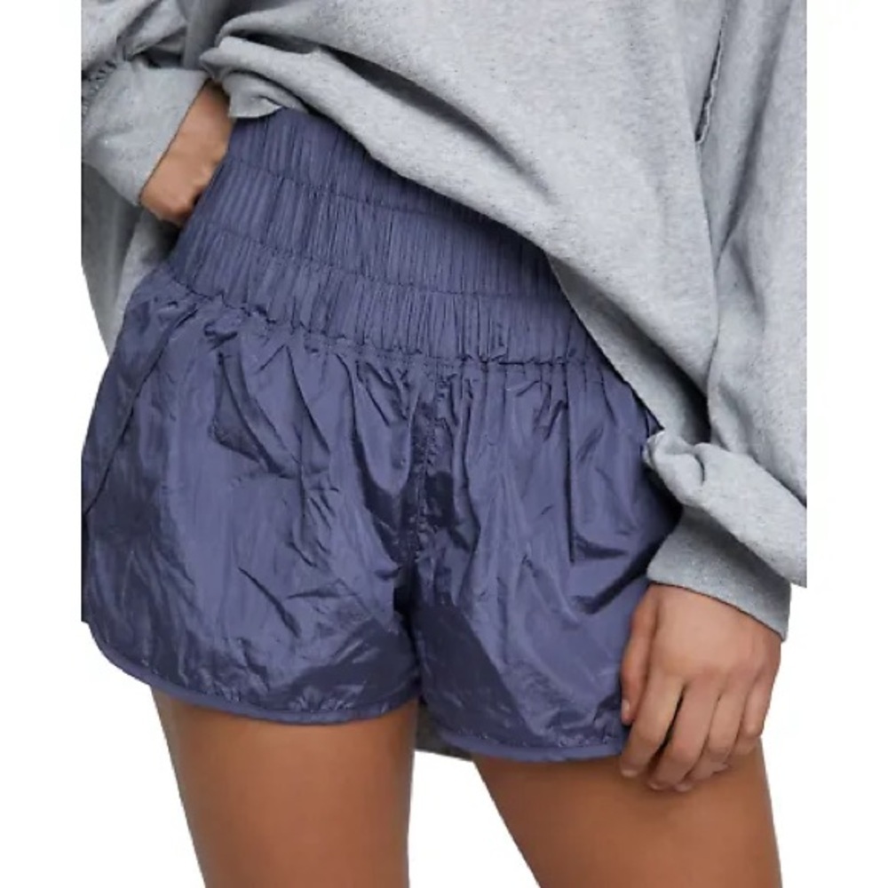 Free People Movement The Way Home Shorts Women's L Purple Sporty Athletic Casual